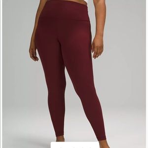 Lululemon Align HR Pant 28” Red Merlot